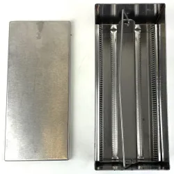 Eisco BI0106B Aluminum Staining Rack for 50 Slides with Handle, 3 of 4