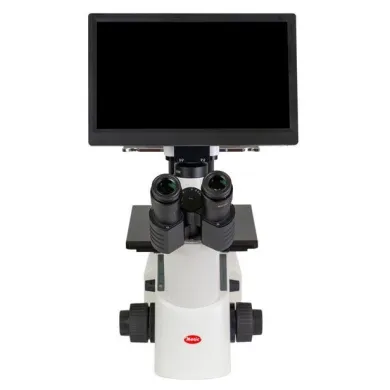 Motic AE2000 LED Trinocular Inverted Microscope w/ Moticam BMH4000X Microscope Camera