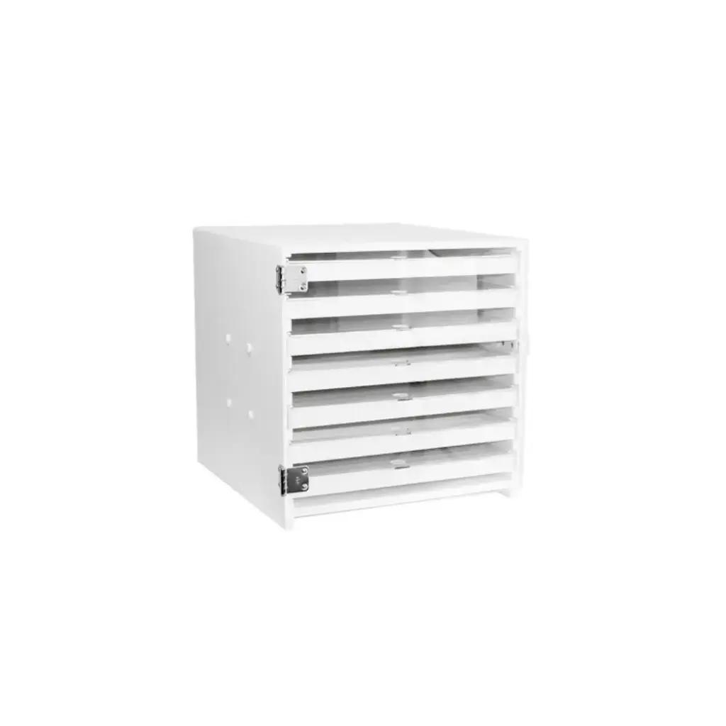 TrippNT HPLC 120 Column HDPE Storage Cabinet with Lockable Hinged Acrylic Doors