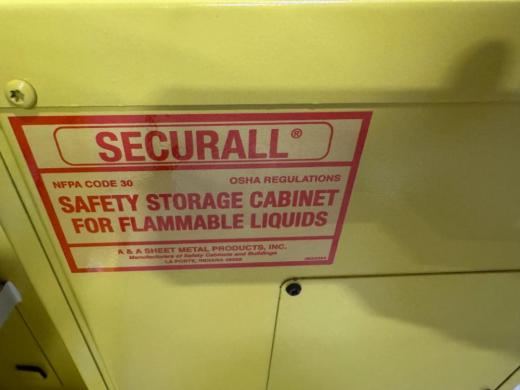 Securall Flame Cabinet - Flammable Liquid Safety Storage Cabinet-cover