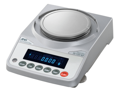 A&D FX-120iWP Precision 3-Place Balance with Internal Calibration and Draft Shield-cover