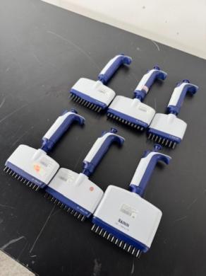 Rainin Pipet-Lite XLS Multichannel Pipettes - Set of 6 Precision Liquid Handling Instruments-cover