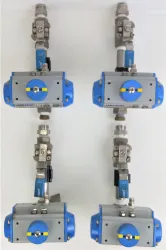 Jamesbury Valv-Powr Pneumatic Actuator with 2000 CWP Stainless Steel Ball Valve Assembly, 5 of 10