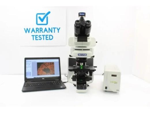 Olympus BX53 Upright Fluorescence Microscope w/ (New Filters)-cover