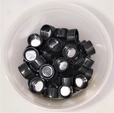 Supelco 27142 Aluminum-Lined Solid Caps for 4mL Vials (13mm Thread, Pack of 84)