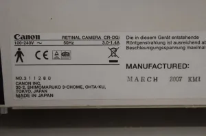 Canon CR-DGi NM Non-Mydriatic Fundus Camera, 3 of 3