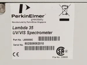 Perkin Elmer Lambda 35 UV/Vis Spectrophotometer for Quantitative Absorption Analysis, 8 of 17