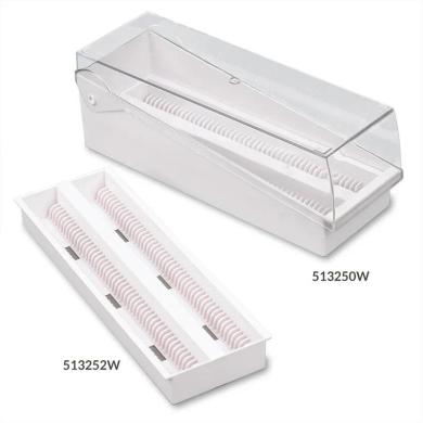 Globe Scientific 513252B Slide Draining Tray with Storage Box for Microscope Slides-cover