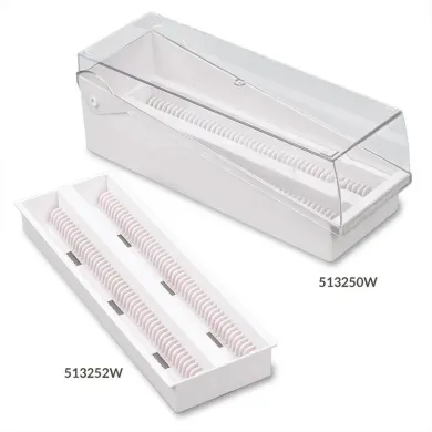 Globe Scientific 513252B Slide Draining Tray with Storage Box for Microscope Slides