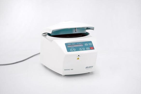 Hettich Mikro 185 Microcentrifuge, 24 x 1.5/2 mL, 15,000 rpm, 230 V AC-cover