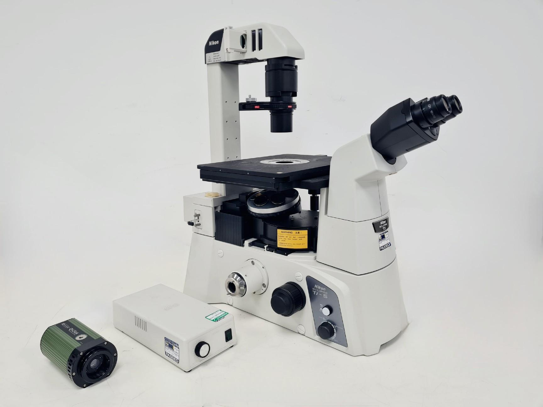 Nikon Eclipse TI-S Microscope with Q Imaging QI Camera & TE-PSE30 Power Supply