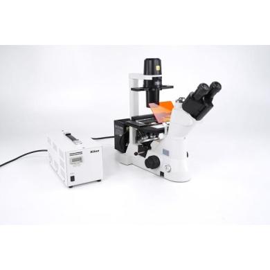 Nikon Eclipse TS100-F Trinocular Inverted Fluorescence Microscope 4, 10, 20, 40x-cover