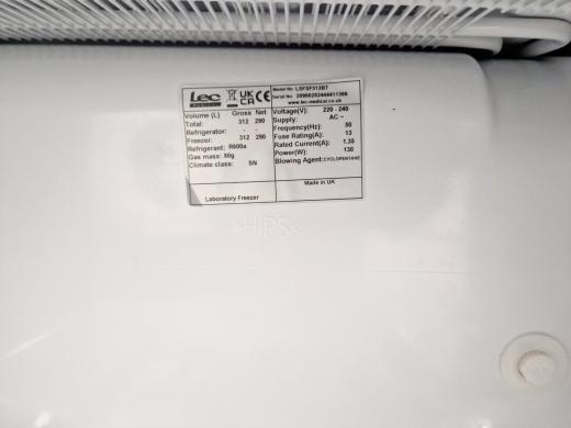 LEC Medical LSFSF312BT Laboratory Freezer Lab-cover