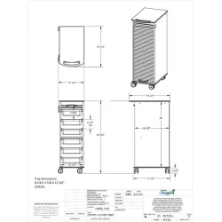 TrippNT MRI Narrow Locking Cart for MRI-Compatible Mobile Storage and Supply Organization, 7 of 7