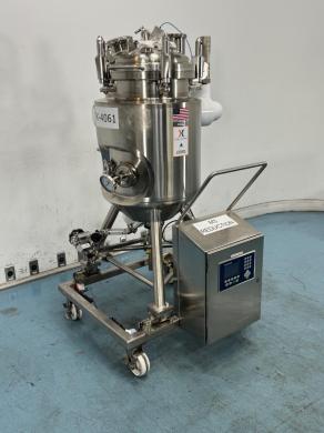 Holloway America 79L M3 Stainless Steel Mobile Retentate Tank with Integrated Control Panel-cover