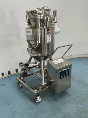 Holloway America 79L M3 Stainless Steel Mobile Retentate Tank with Integrated Control Panel