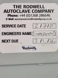 Rodwell Ambassador Front-Loading Floor Autoclave with MP25 Intelligent Cycle Controller, 9 of 13