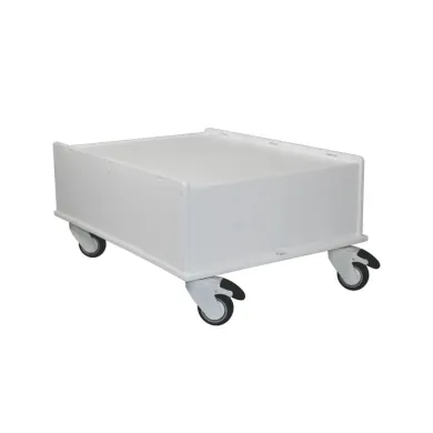 TrippNT White Equipment Cart 18x24 Tray with 12" Height, Corrosion-Resistant Utility Cart