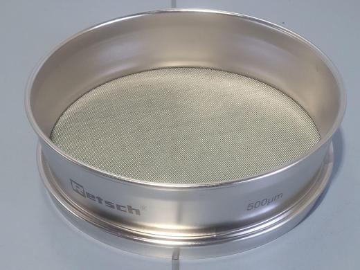 RETSCH Stainless Steel Test Sieve 200x50mm with 500 µm Mesh Opening-cover