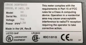 Corning 441 pH and Conductivity Meter, 2 of 2
