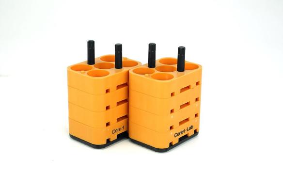 Thermo Heraeus 75003817 Centri-Lab Centrifuge Adapter, 5 × 25 mL Round-Bottom Tubes, Orange, 2-Pack-cover