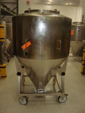 Bohle Mobile 1400L Stainless Steel Storage Tote for Laboratory Use-cover