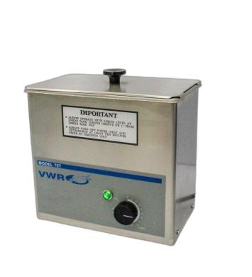 VWR 75T Ultrasonic Cleaner Water Bath with Digital Timer and 20–69°C Heating-cover