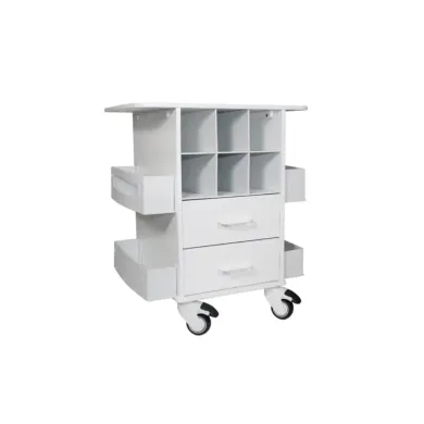TrippNT Core Pipette & Fume Hood Supply Cart with Ergonomic Handles and Serological Pipette Slots