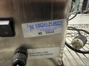 High Purity New England QF1200 Single Use EZ Peristaltic Pump System with Touchscreen Control, 2 of 2