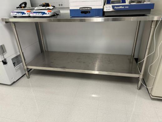 6-Foot Stainless Steel Laboratory Workbench Table-cover