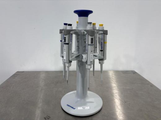 Eppendorf Research Plus x6 Single-Channel Adjustable Volume Pipette Set with Stand-cover