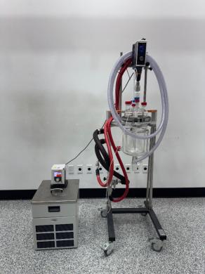 Radley Glass Reactor System with Integrated Temperature Control and Overhead Stirring-cover