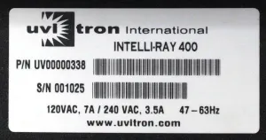 Uvitron Intelli-Ray 400 Programmable UV Flood Curing System with Integrated Microprocessor, 6 of 6
