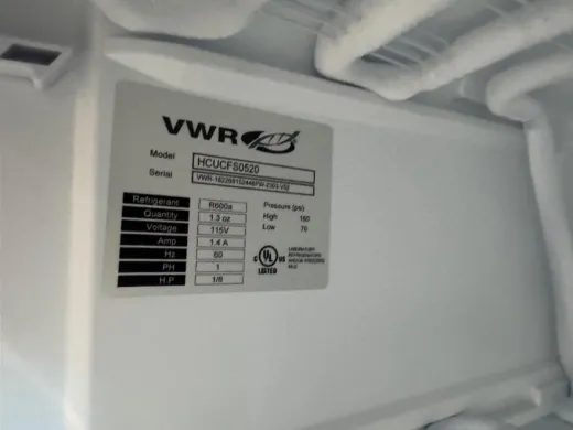 VWR HCUCFS0520 -20°C Undercounter Laboratory Freezer with Digital Temperature Display