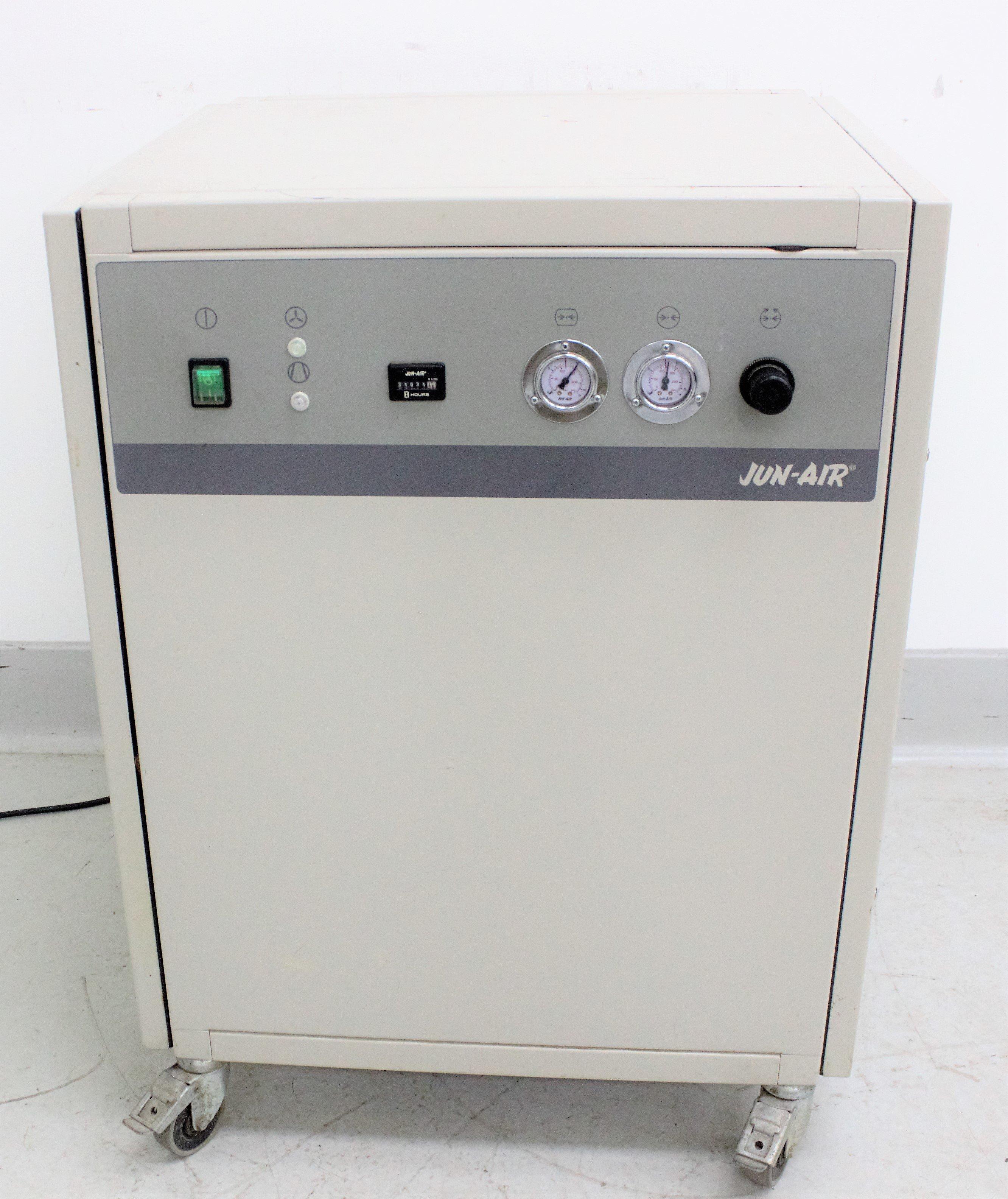 Jun-Air Model 2000 Oil-Free Cabinet Air Compressor – Quiet 120 psig Medical Lab Use