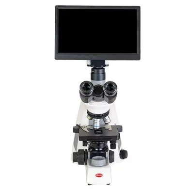 Motic Panthera E2 Trinocular Compound Microscope w/ Moticam BMH4000X Microscope Camera