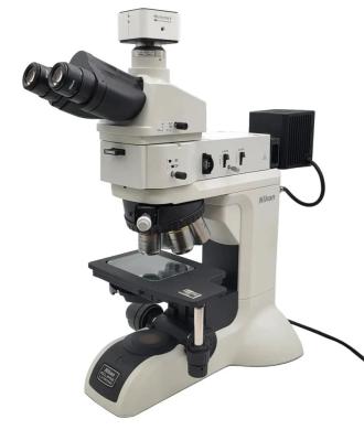 Nikon Eclipse LVN150NA Metallurgical Microscope with Trinocular Head, DIC, and 6MP Tucsen MiChrome Camera-cover