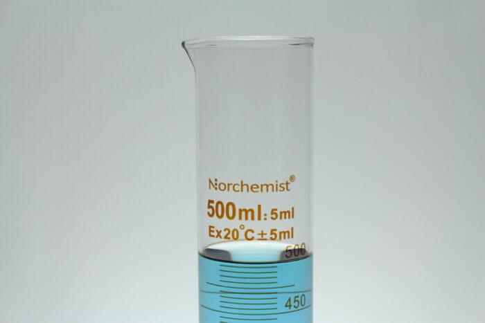Norchemist GP-GC-0023 500 mL Borosilicate Glass Graduated Cylinder