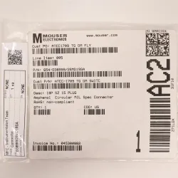 Amphenol D38999/26MD19SA Circular MIL-Spec Connector Size 15, 19-Pin Socket, 2 of 3