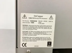 Hamilton DeCapper Automated 96-Screw Vial Capper and Decapper with Touchscreen Control, 10 of 10