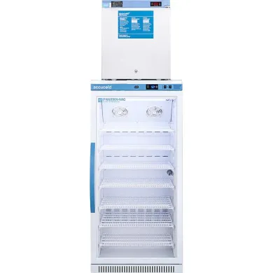 Accucold ARG8PV-FS24LSTACKMED2 Pharmacy Refrigerator/Freezer Combo 8.0 Cu.Ft. / 1.4 Cu.Ft.
