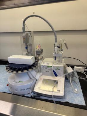 Mettler Toledo KF Titrator with Automated Sample Changer for Karl Fischer Moisture Analysis-cover