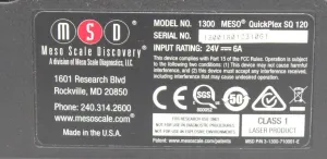 MSD Meso Quickplex SQ 120 Immunoassay Analyzer with Included Computer and Software, 7 of 12