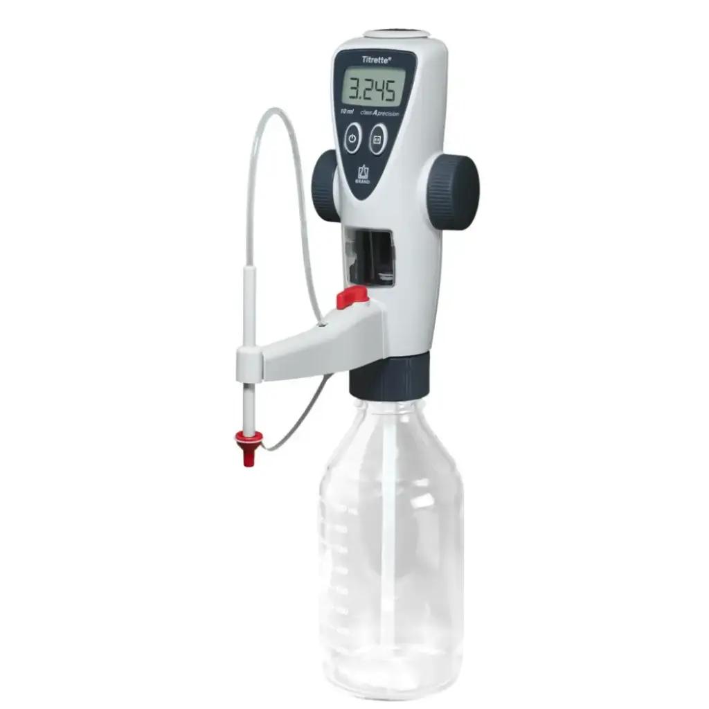 Titrette® Bottletop Burette with Digital Display and Exchangeable Dosing Unit