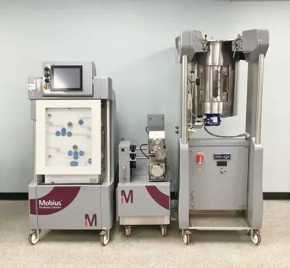 Millipore Mobius FlexReady TF2S Modular Tangential Flow Filtration System with CIP and Jacketed Tank