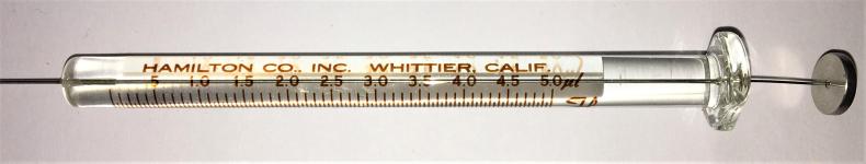 Hamilton 87900 5μL Microsyringe for GC Split/Splitless Injection-cover