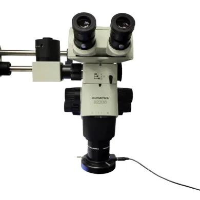 Olympus Stereo Microscope SZX10 with Phototube and Boom Stand