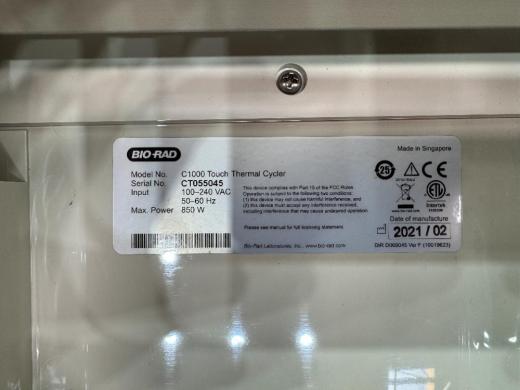 Bio-Rad C1000 Touch Thermal Cycler with 96-Well Block and Touchscreen Interface-cover