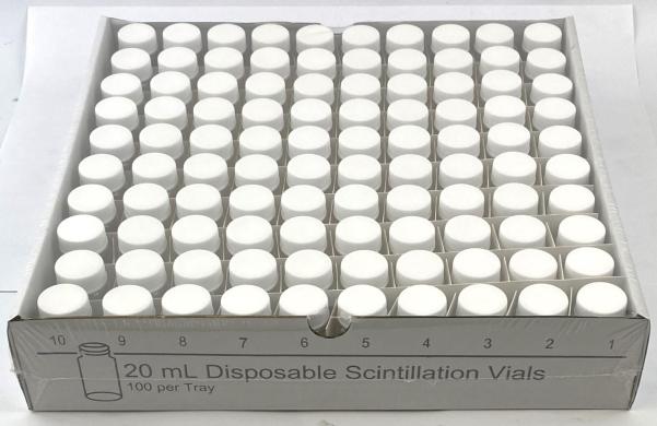 Fisherbrand 03-337-4 20mL Scintillation Vials with Chemically Resistant Screw Caps (Box of 500)-cover