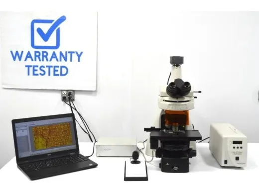 Nikon Eclipse Ni-U Upright Fluorescence Phase Contrast Microscope with Motorized Stage and New Fluorescence Filters